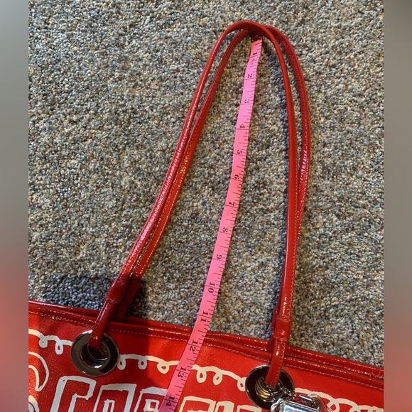 Red Poppy Coach Tote Bag - Picture 4 of 11